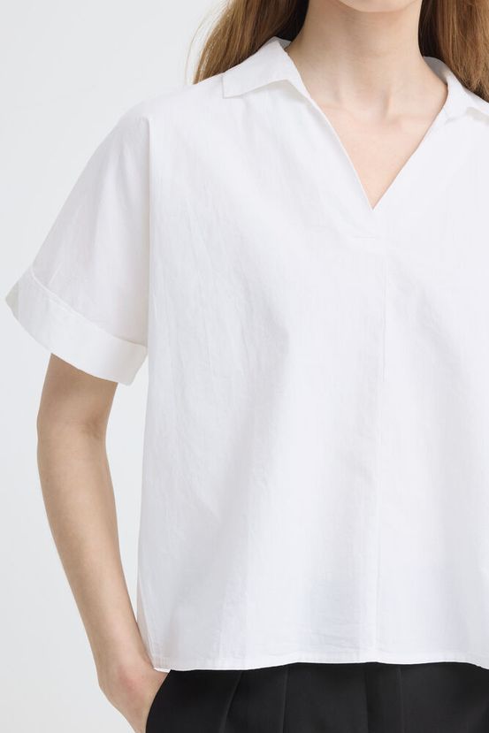 ICHI Imana Shirt in Cloud Dancer