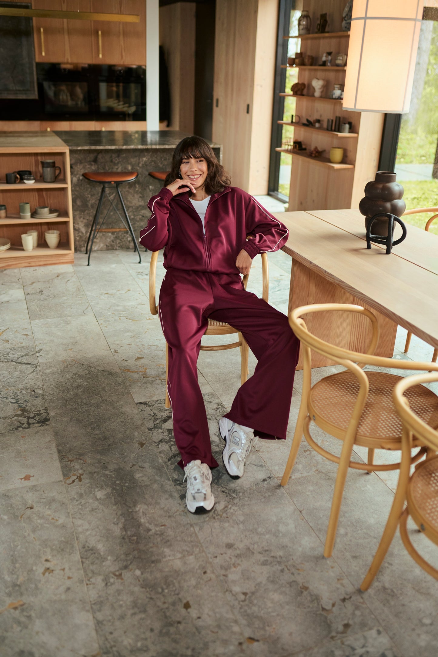 Kaffe Cory Sweatshirt in Windsor Wine