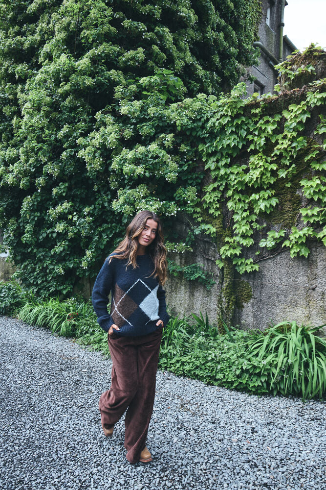 Ichi Tamary Pant in Chicory Coffee
