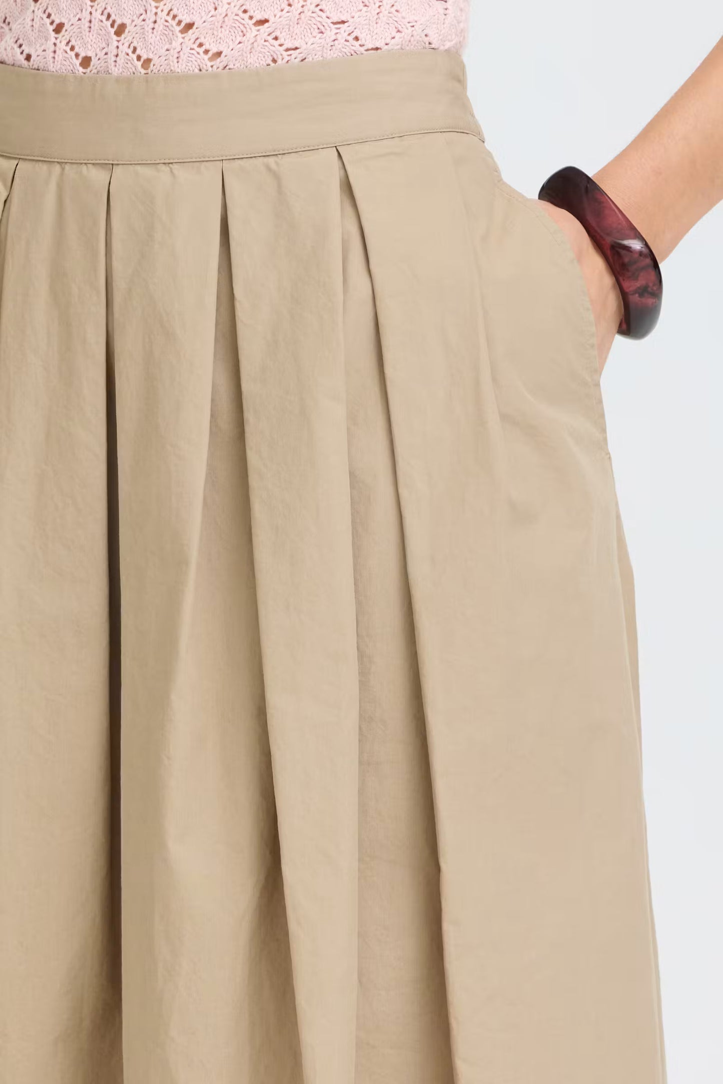 FRANSA Giti Skirt in Savannah Tan