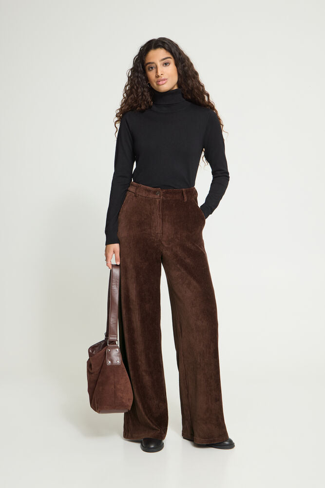 Ichi Tamary Pant in Chicory Coffee