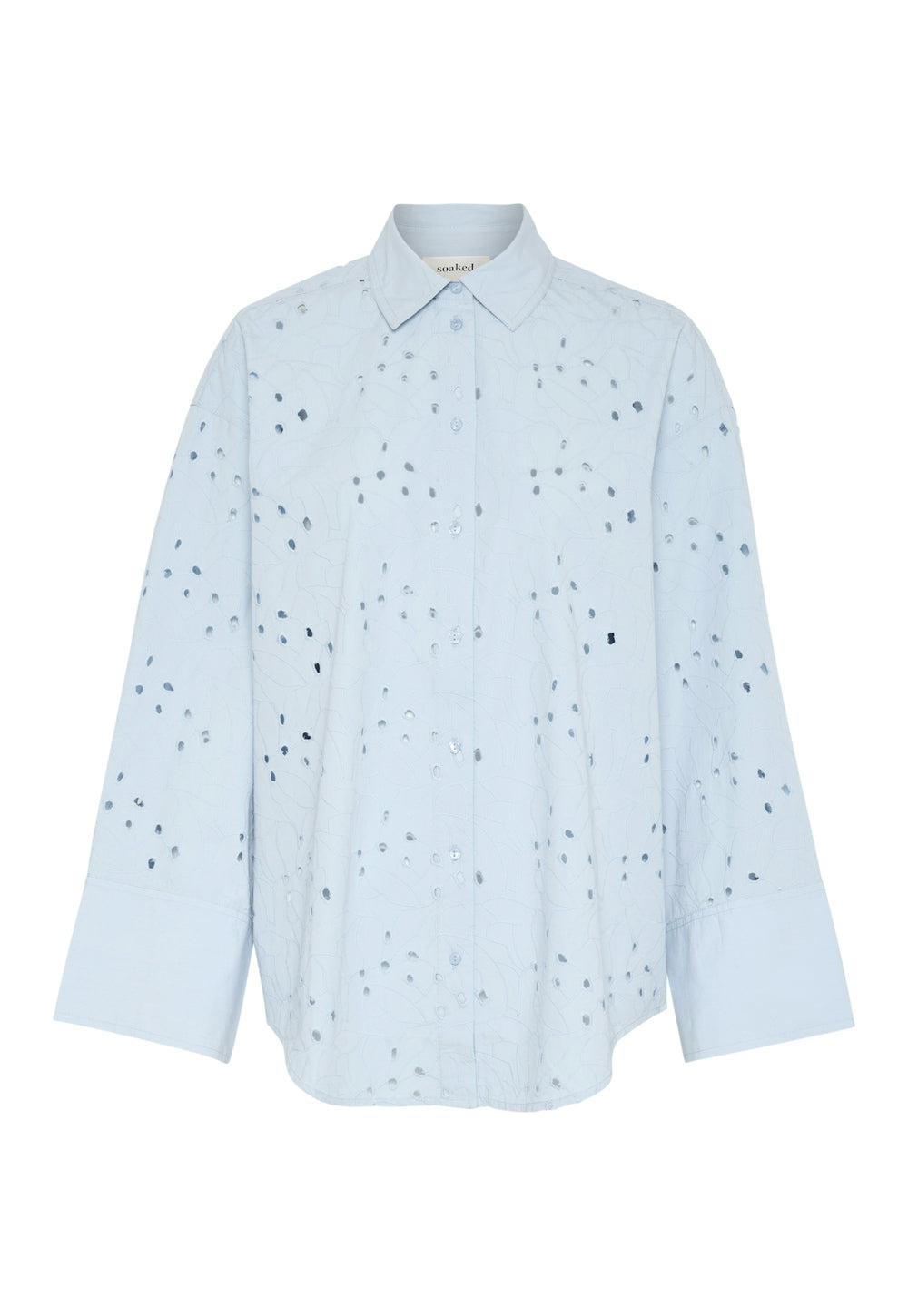 Soaked In Luxury Iva Shirt in Chambray Blue