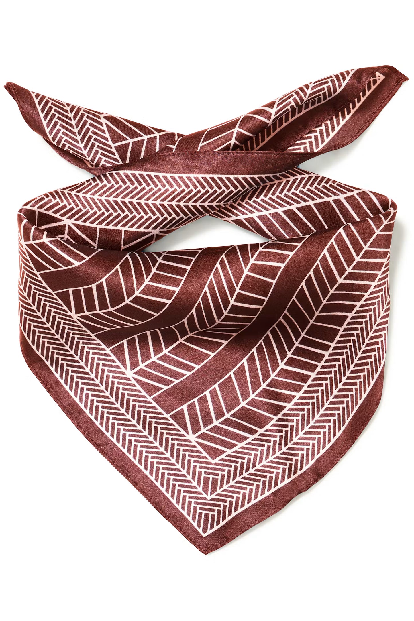 Fransa Silla Scarf in Rum Raisin W Rose Shadow