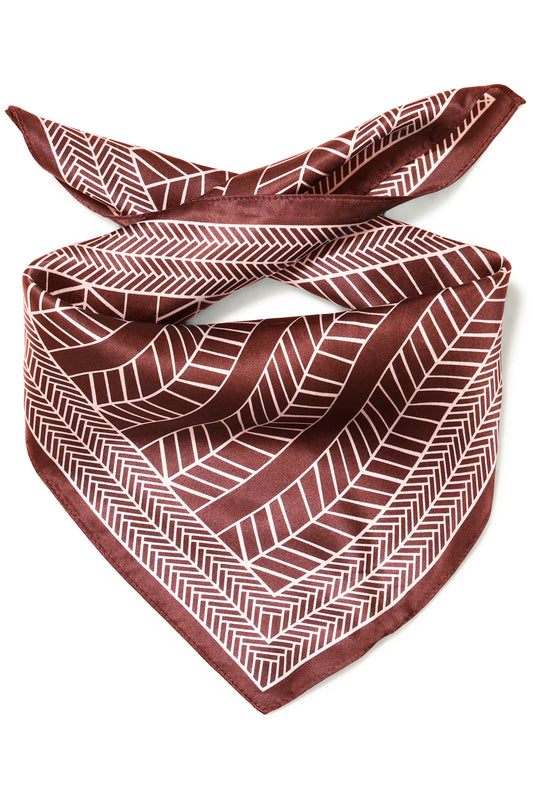 Fransa Silla Scarf in Rum Raisin W Rose Shadow
