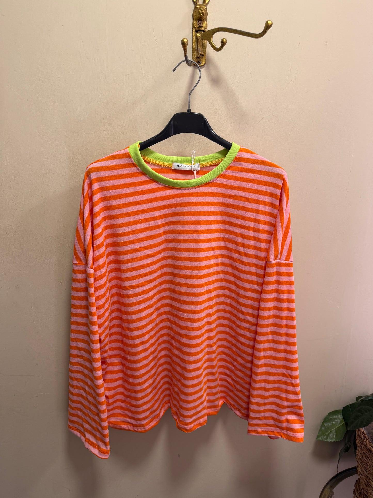 Copenhagen Striped Top - wide sleeve
