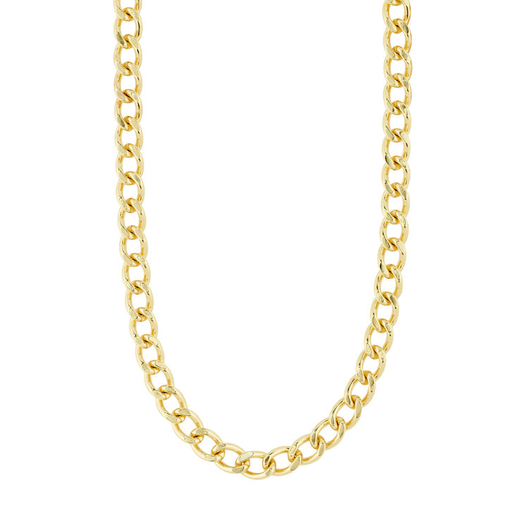 Pilgrim CHARM recycled curb necklace gold-plated