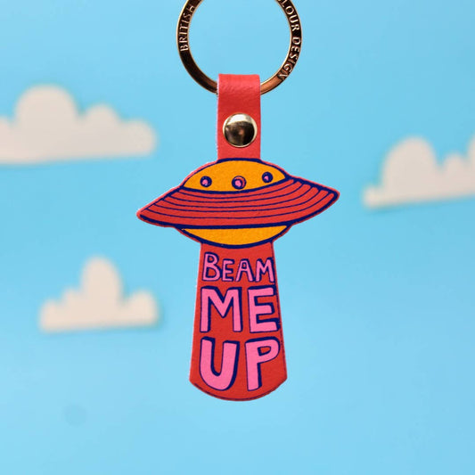 UFO Key Fob: Coral