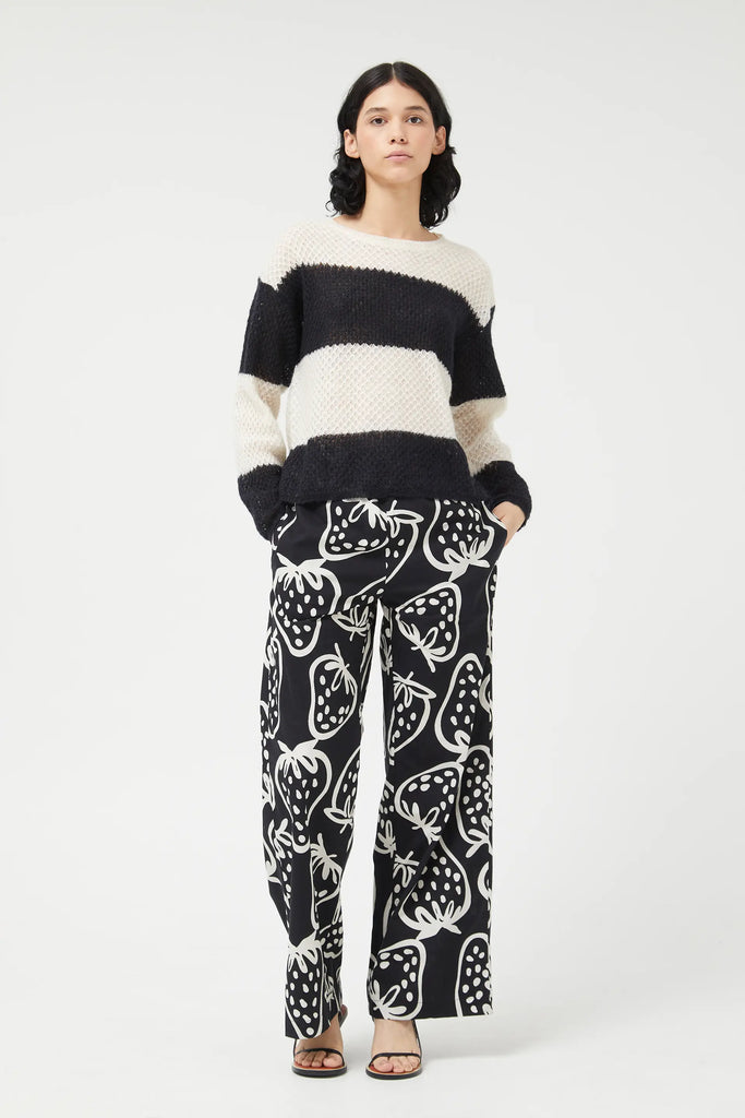 Compania Fantastica Black & White Striped Jumper