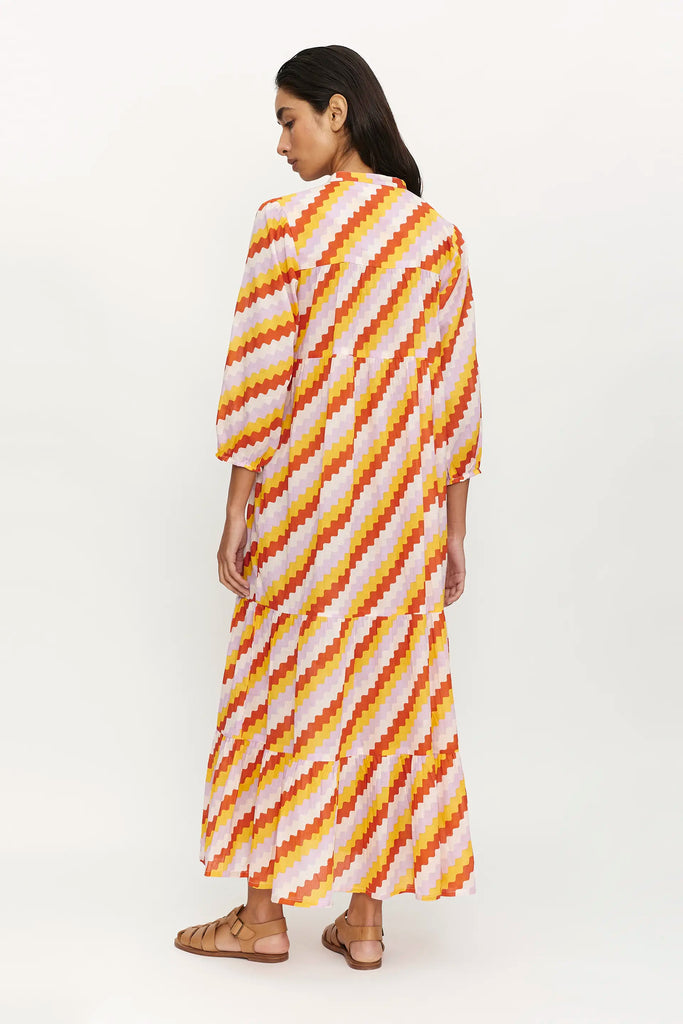 Compania Fantastica Afrik Geometric Long Dress