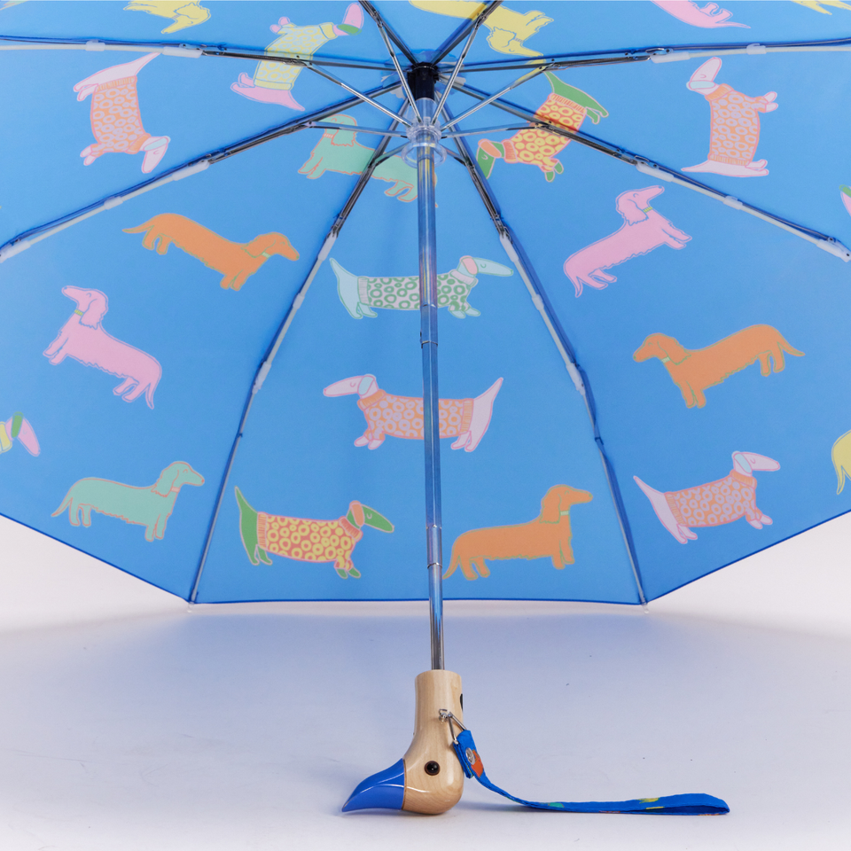 Original Duckhead Dogs in Blue Compact Duck Umbrella