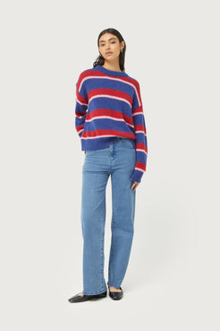 Compania Fantastica Blue Striped Knitted Sweater