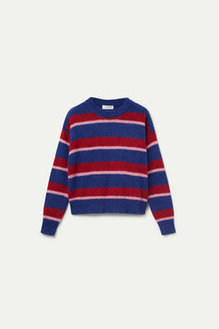 Compania Fantastica Blue Striped Knitted Sweater