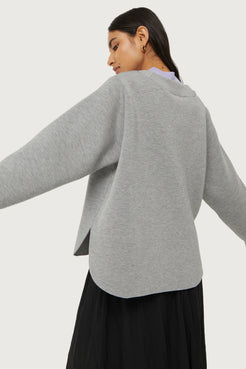 Compania Fantastica Gray Neoprene Sweatshirt