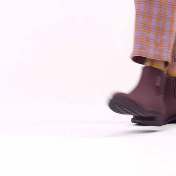 Merry People Bobbi Wellington Boot in Dark Cherry