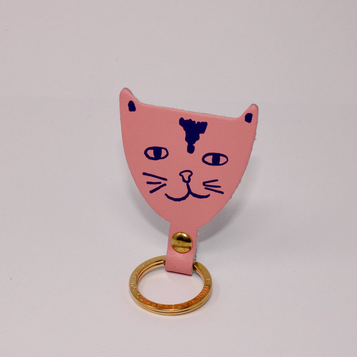 Cat Key Fob: Magenta