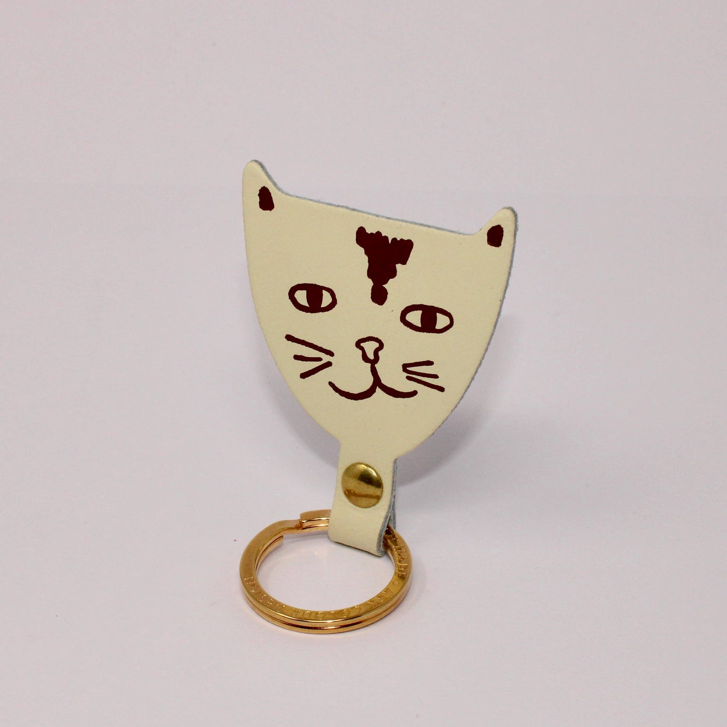 Cat Key Fob: Magenta