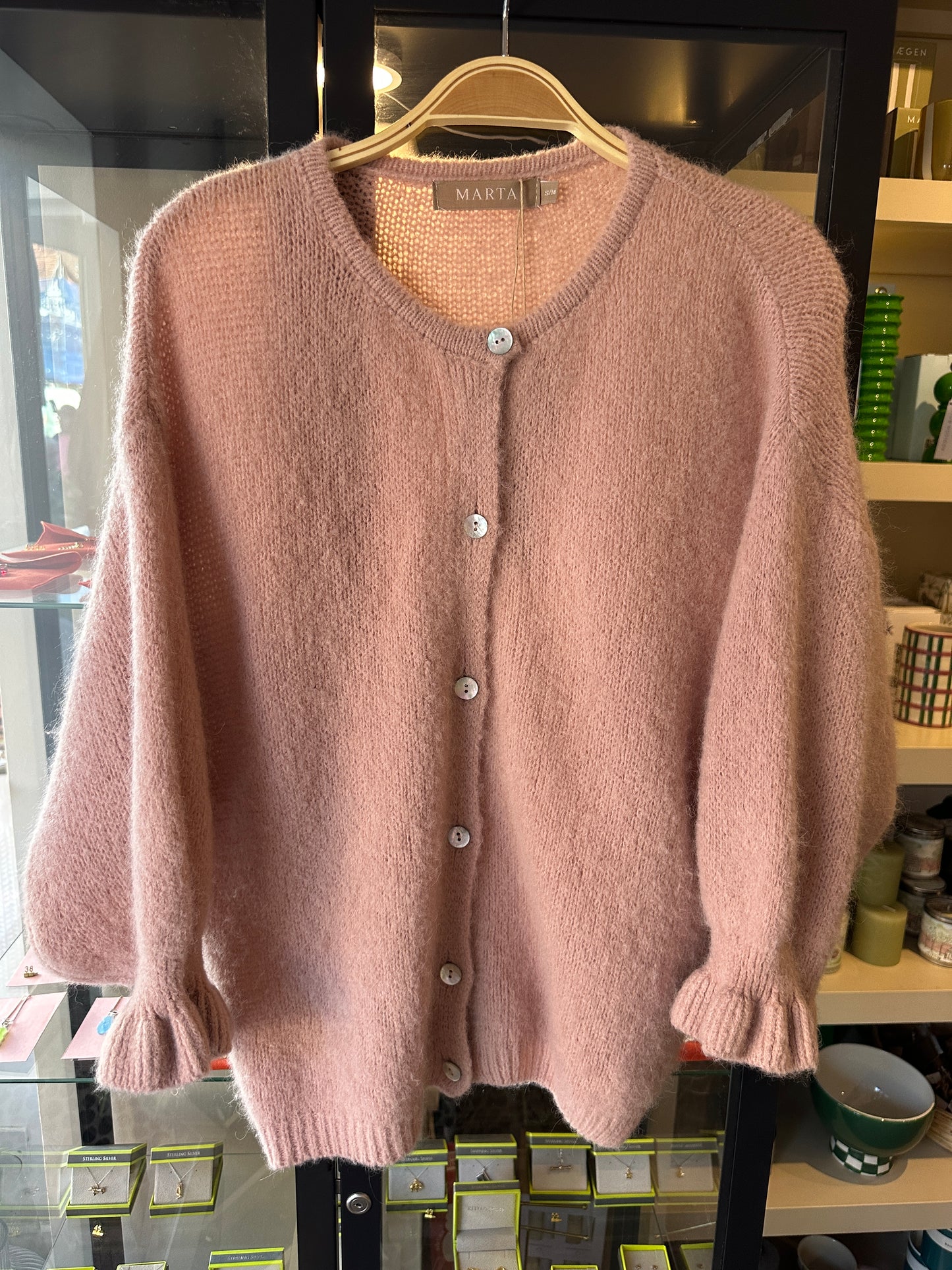 Marta Juliana Cardigan in Old Rose