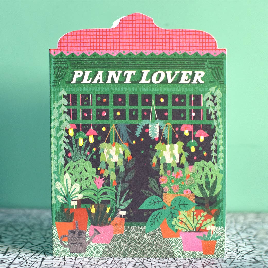 Plant Lover Shop Die Cut Card