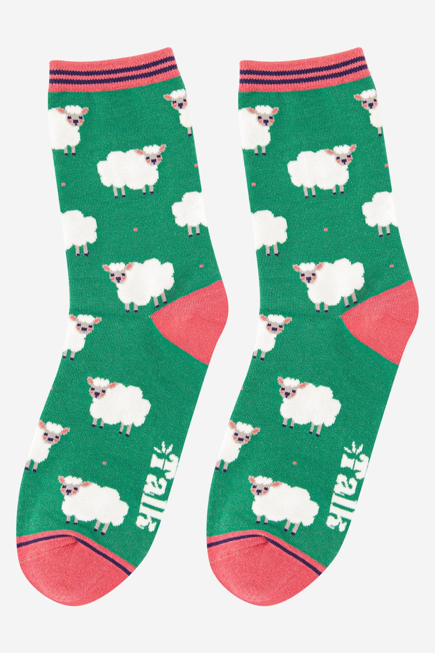 Women's Spring Lamb Woolly Sheep Bamboo Socks