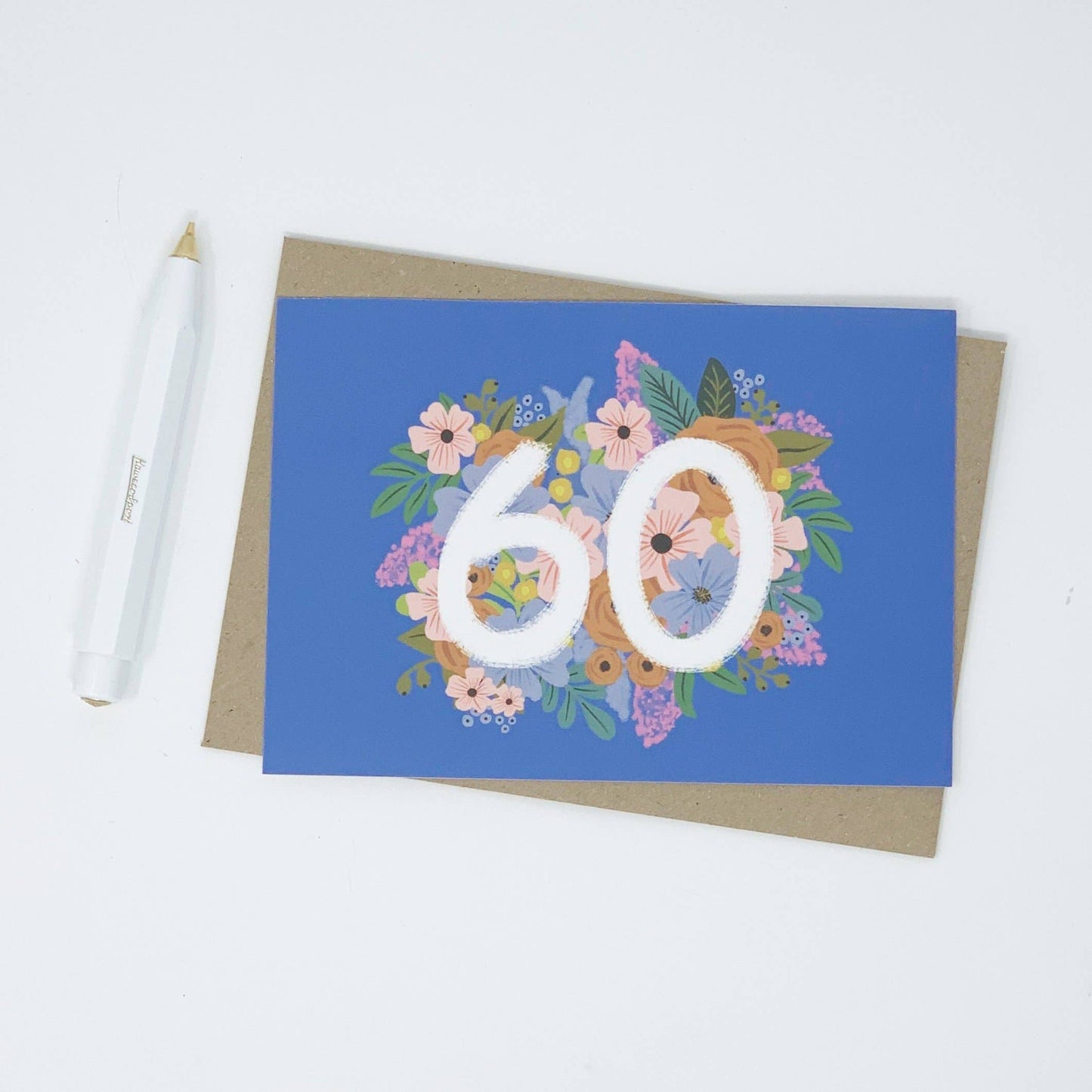 Colourful, Floral 60th Birthday Card