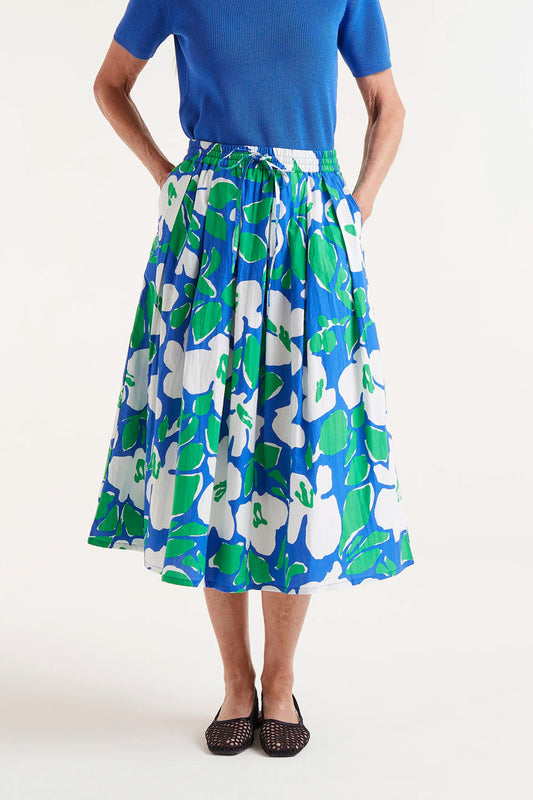 Compania Fantastica Bosco Floral Print Midi Skirt