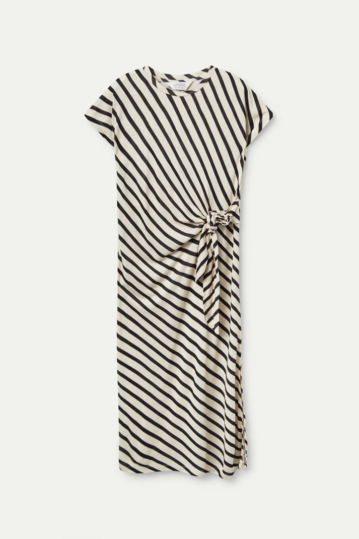 Compania Fantastica Piano Striped Print Midi Dress