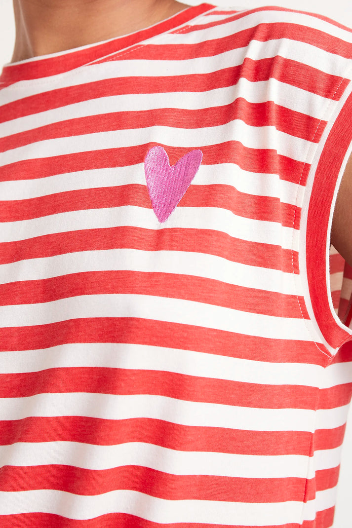 Compania Fantastica Red Striped Tee