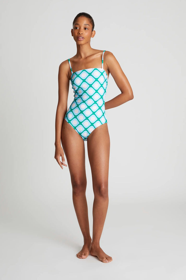 Compania Fantastica Poniente Straight Neckline Swimsuit