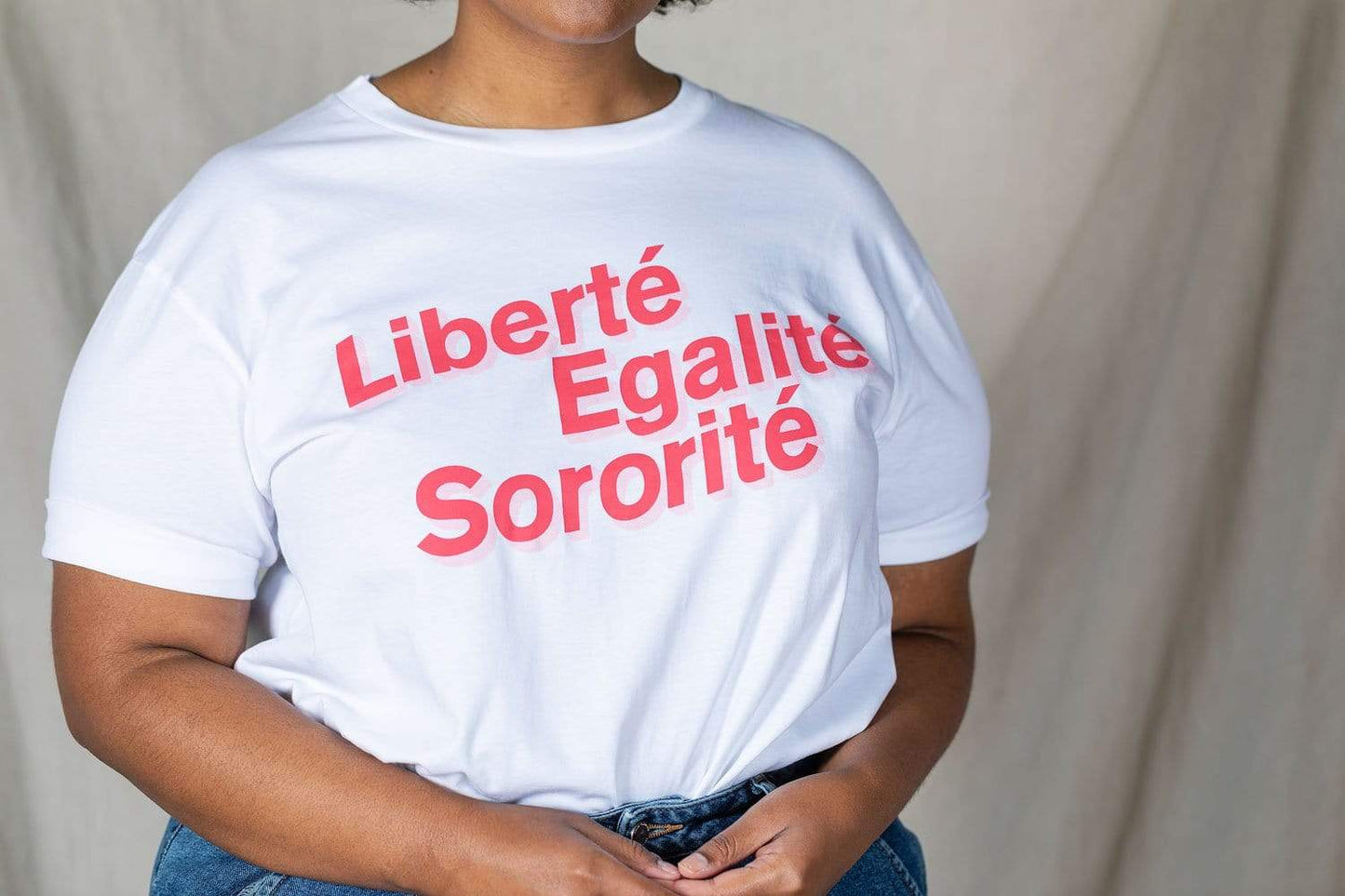 Black & Beech - Liberté, Egalité, Sororité White Organic Cotton T-Shirt