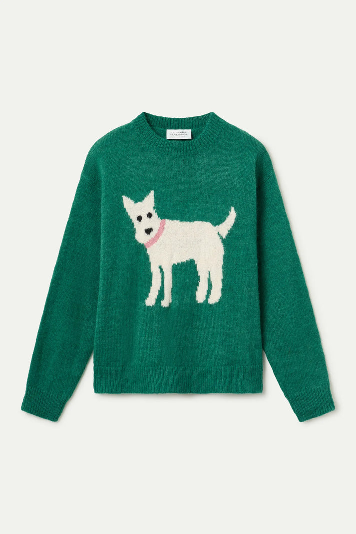Compania Fantastica Jaquard Fabric Jumper with Schnauzer Dog Print
