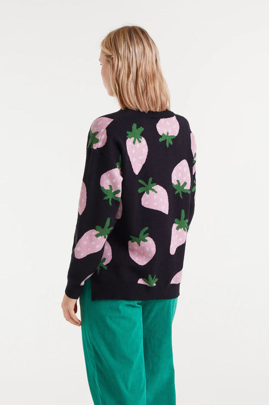 Compania Fantastica Jaquard Fabric Jumper in Morango