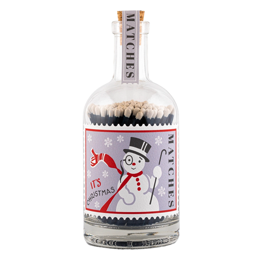 Archivist Snowman Stamp Bottle Matches