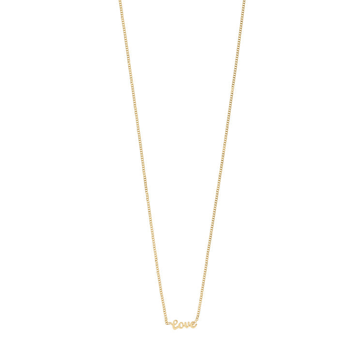 Pilgrim LOVE recycled necklace gold-plated