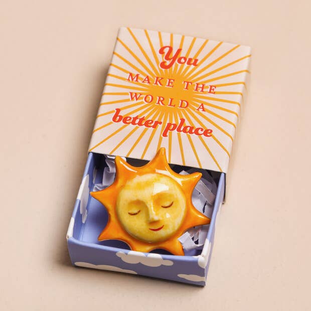 Lisa Angel - Tiny Matchbox Ceramic Tokens: Sloth