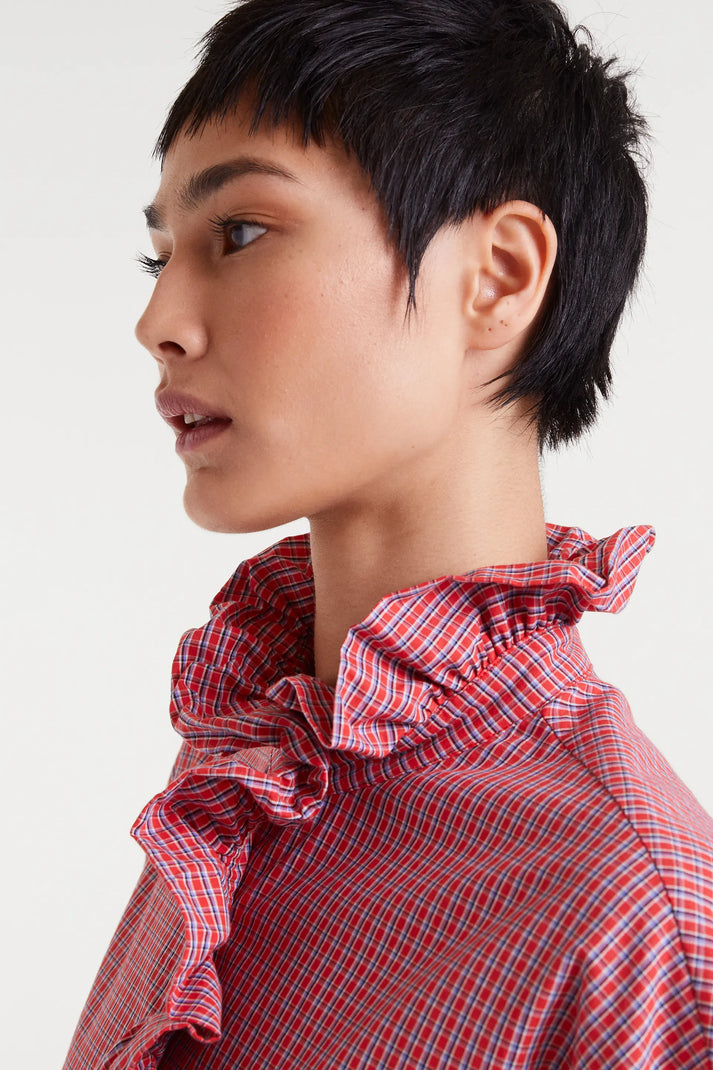 Compania Fantastica Red Gingham Shirt