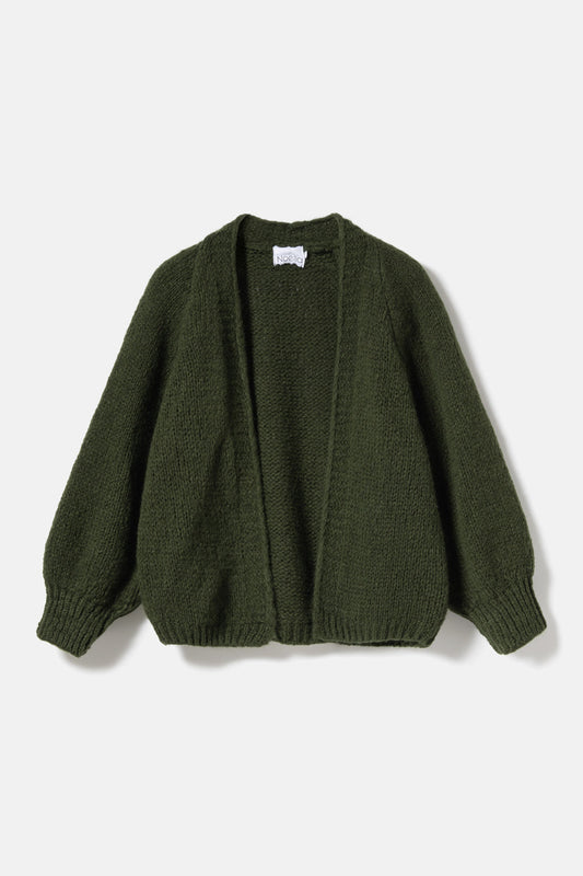 Noella Fora Knit Cardigan in Dark Army