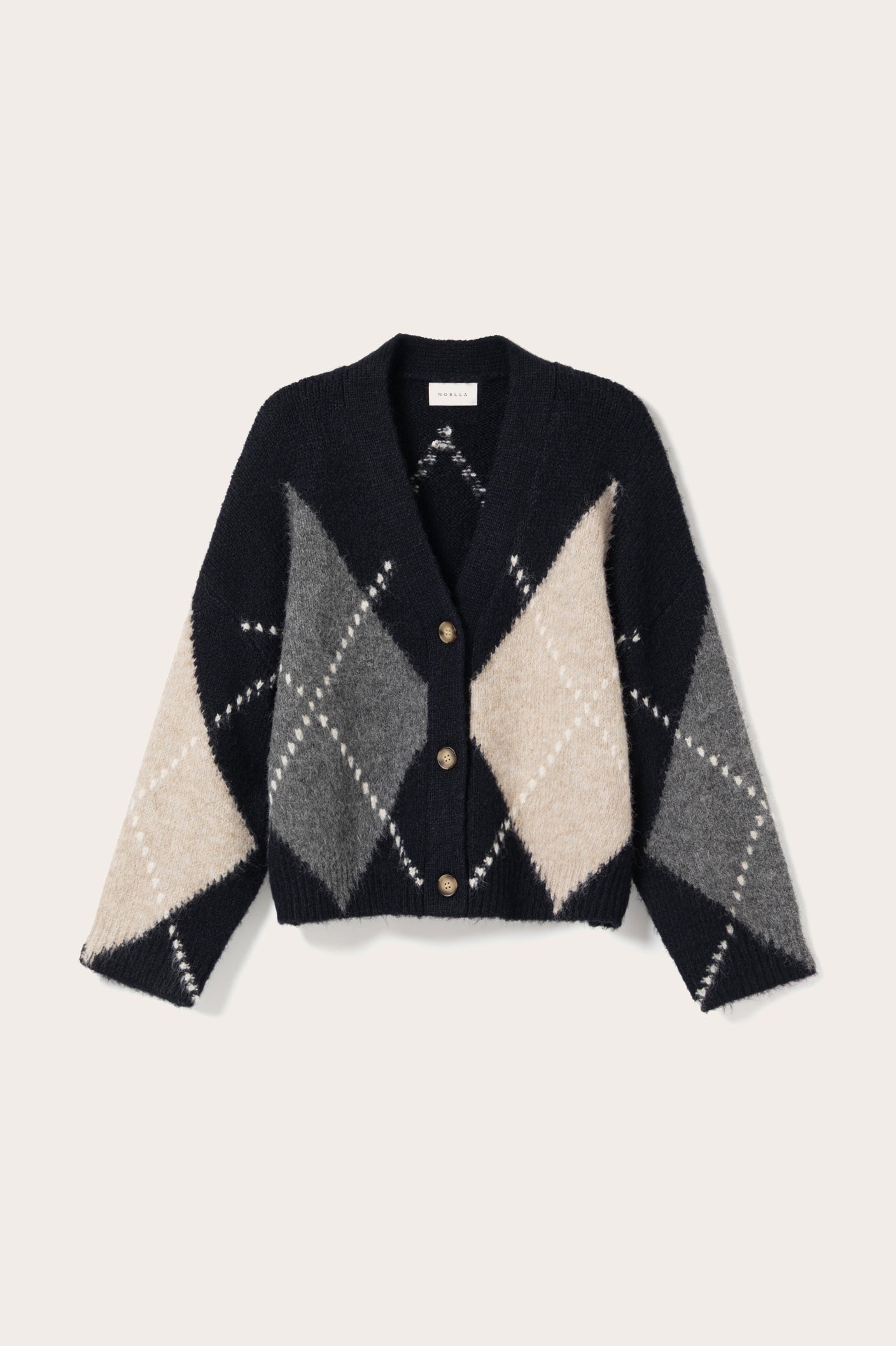 Noella Laiana Knit Cardigan in Navy Mix
