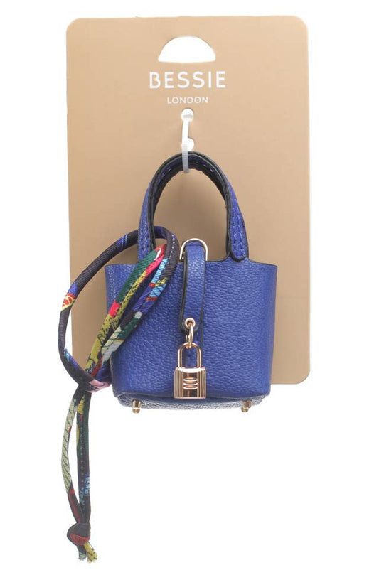 Tiny Bucket Bag Bag Charm in Black