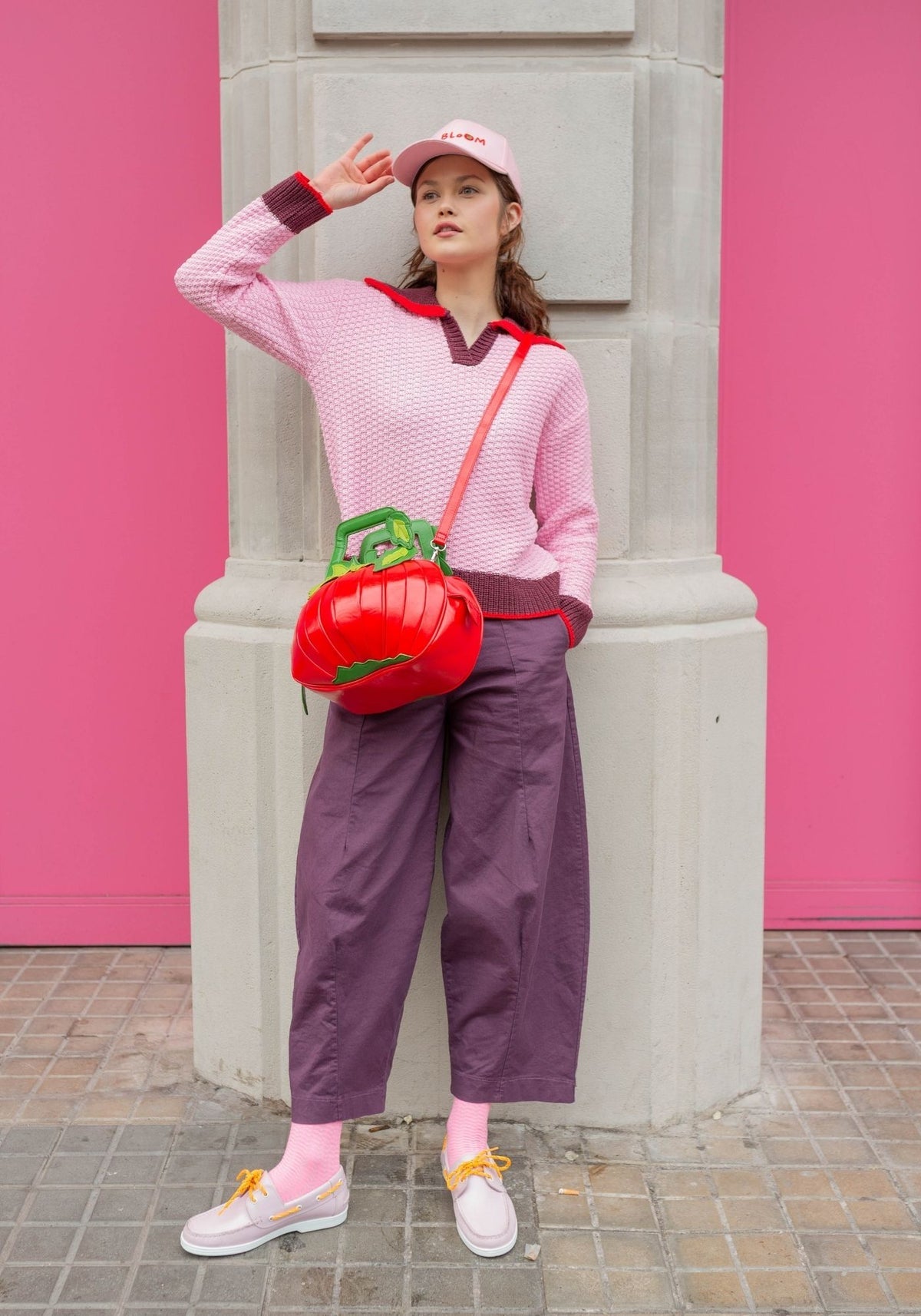 Dr Bloom Pink Match Sweater