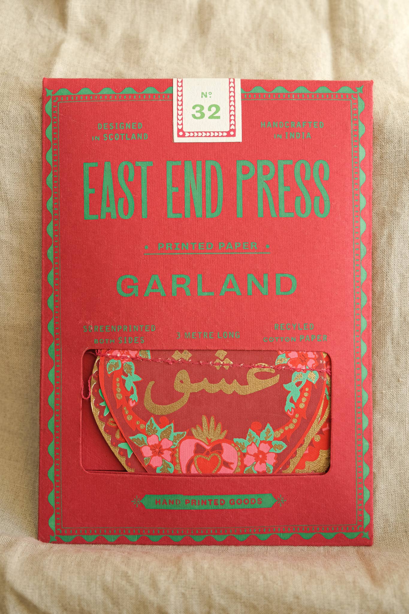 East End Press - Valentine's Sewn Garland