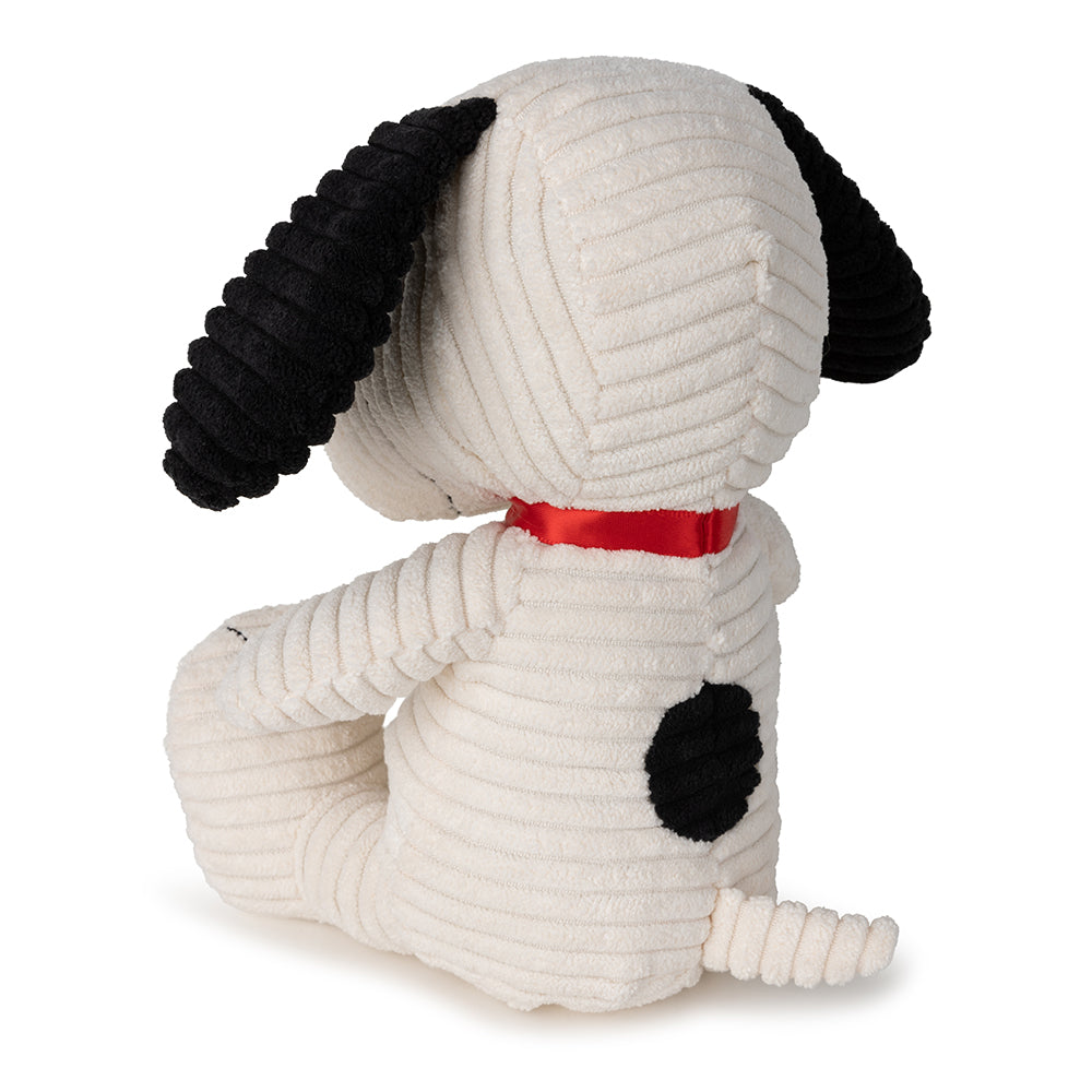 Snoopy ECO Corduroy Cream Plush Toy - 19cm - 7.5"