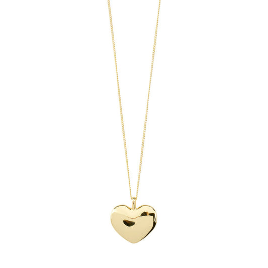 PILGRIM SOPHIA recycled heart necklace gold-plated 