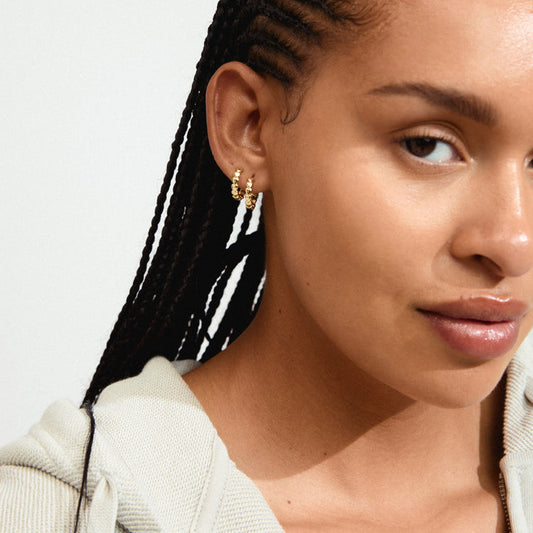 Pilgrim MAEVE hoop earrings gold-plated