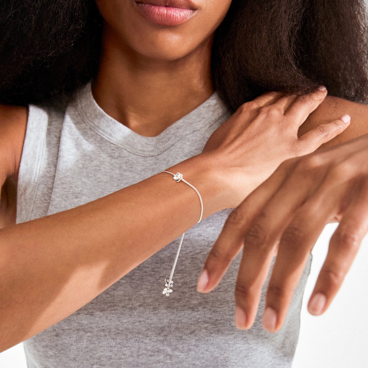 PILGRIM AJANI bracelet silver-plated
