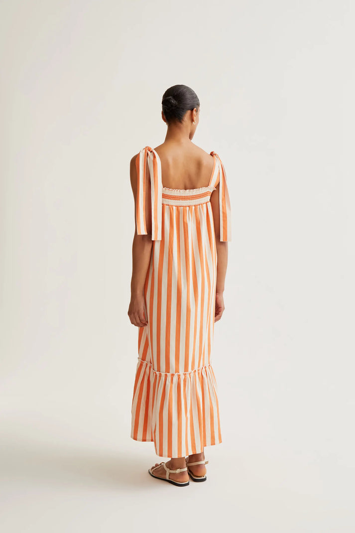 Compania Fantastica Bamboo Orange Midi Dress