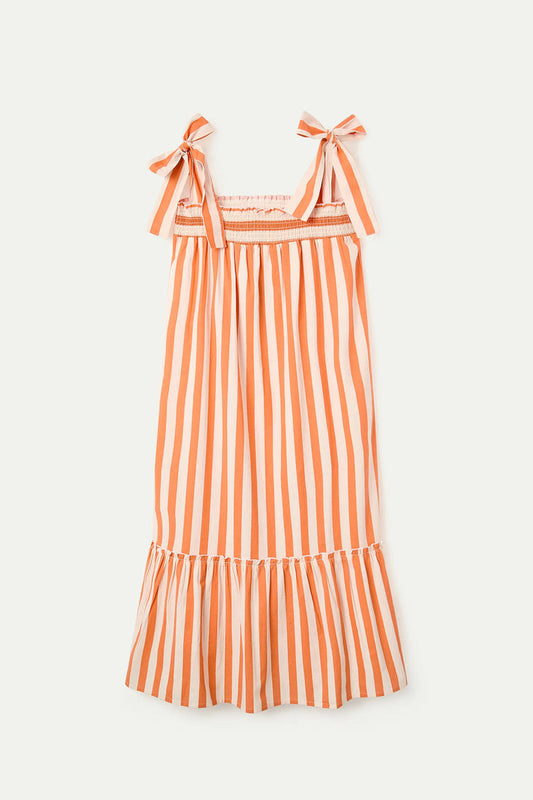 Compania Fantastica Bamboo Orange Midi Dress