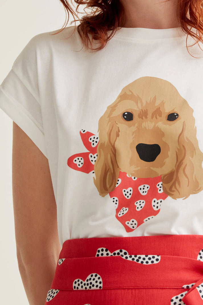 Compania Fantastica T-shirt with Cocker Spaniel Print