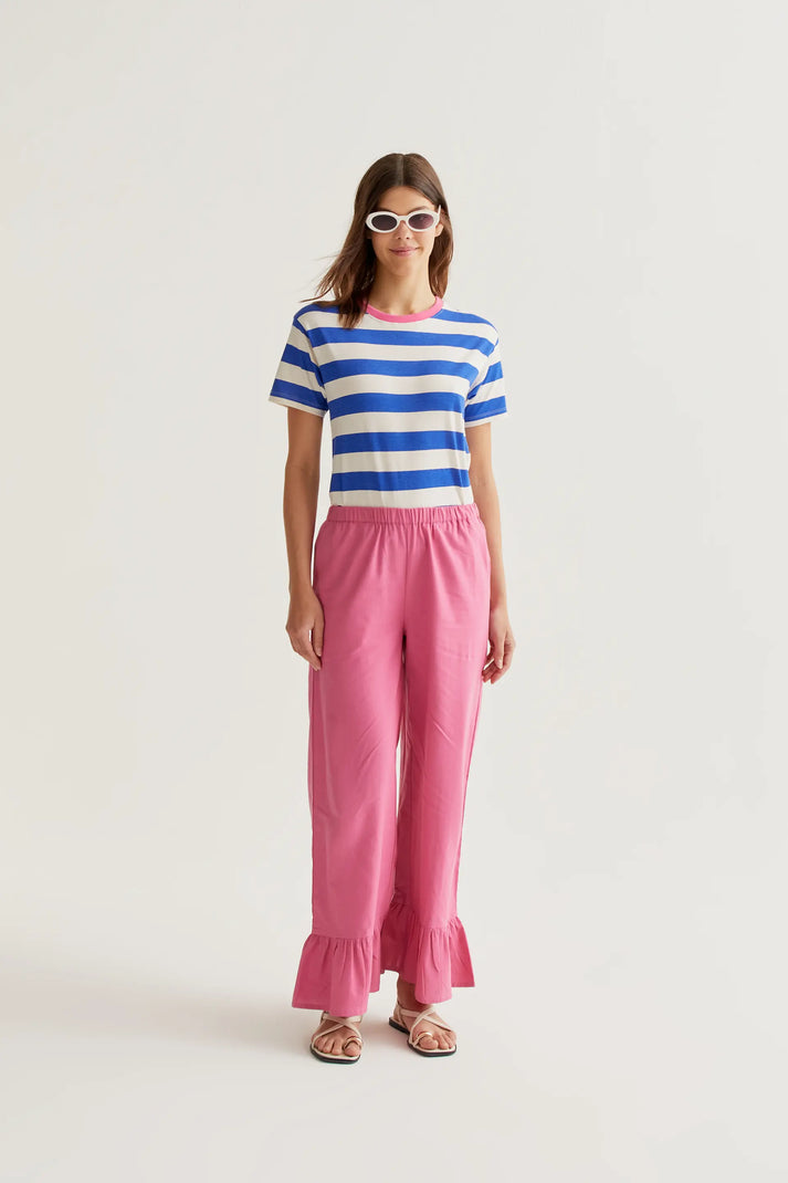 Compania Fantastica T-shirt with Blue & White Stripe