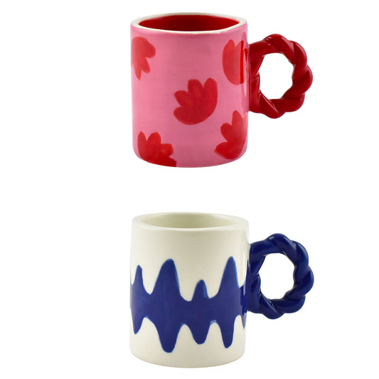 Que Rico Espresso mugs ROSARIO - 2 Assorted