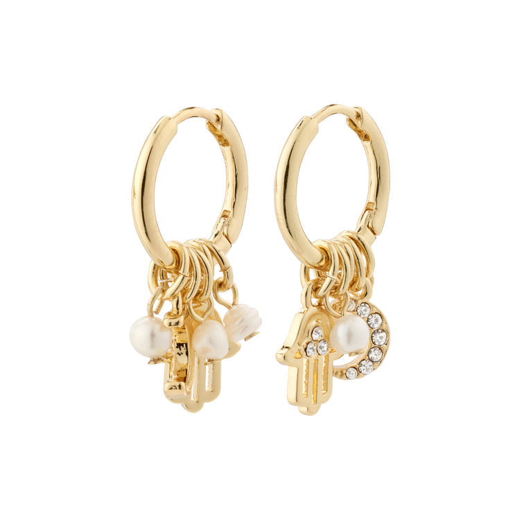 Pilgrim PRUCENCE recycled earrings gold-plated